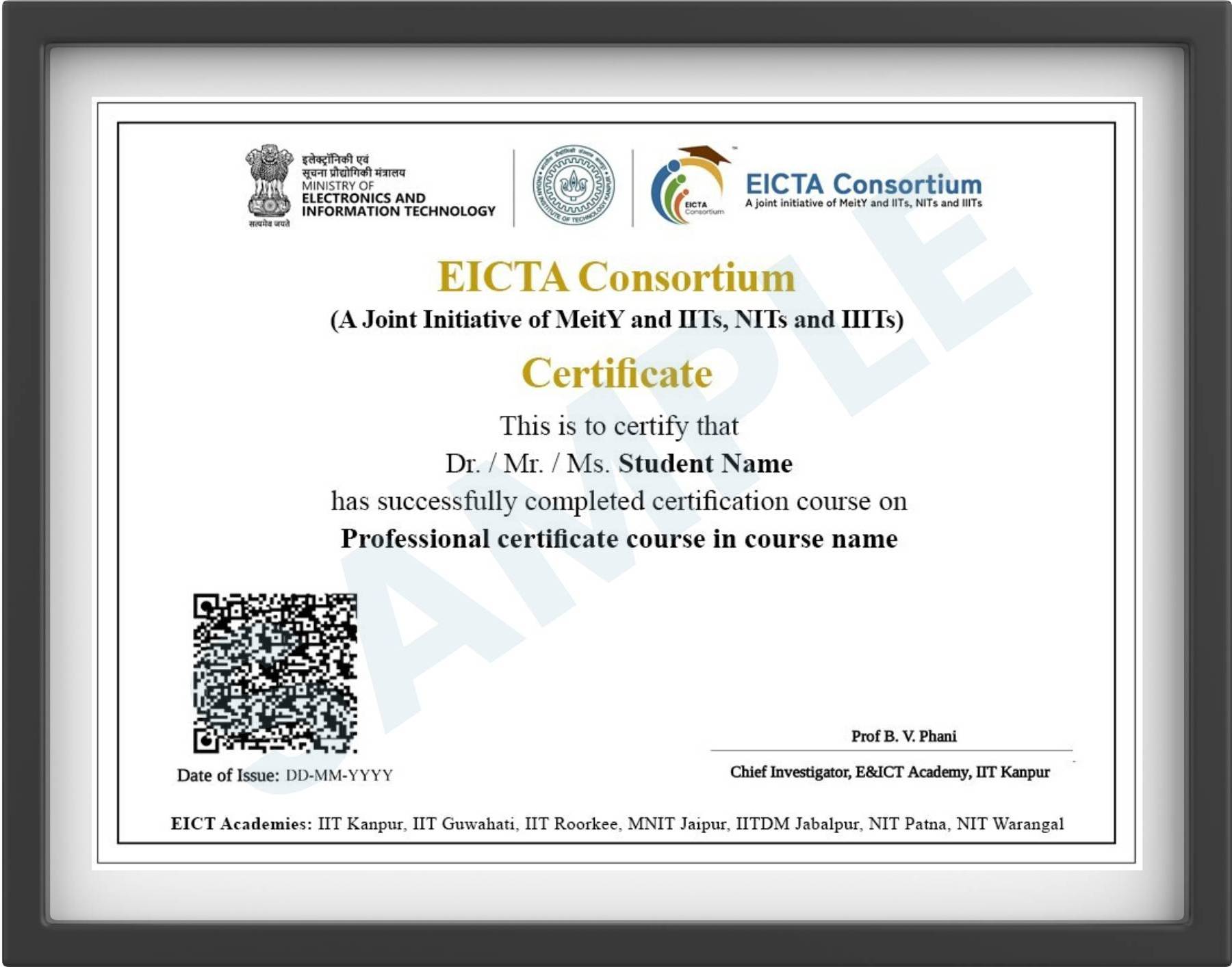 IIT Kanpur Certificate