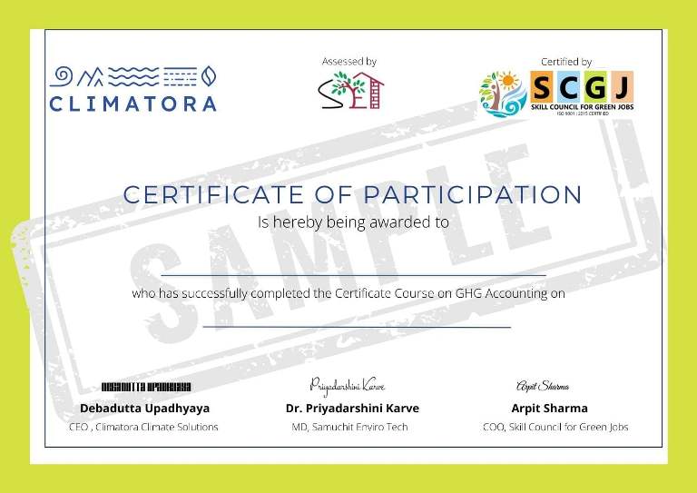 CLIMATORA certificate